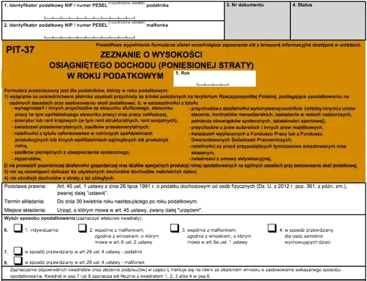 Jak efektywnie obliczyć dochód netto z PIT 37 500+?