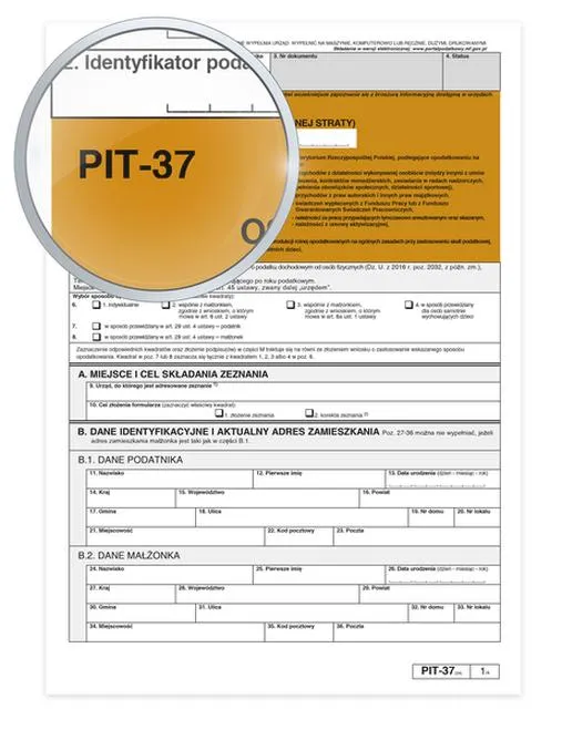 Formularz PIT 37