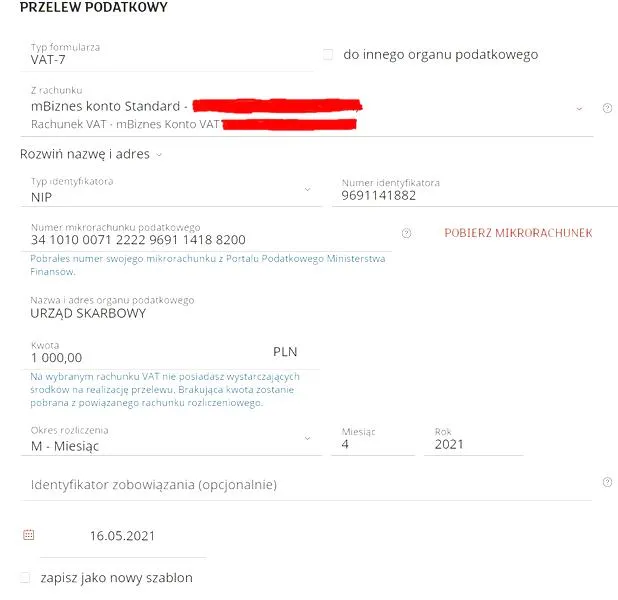 Płatność podatków online