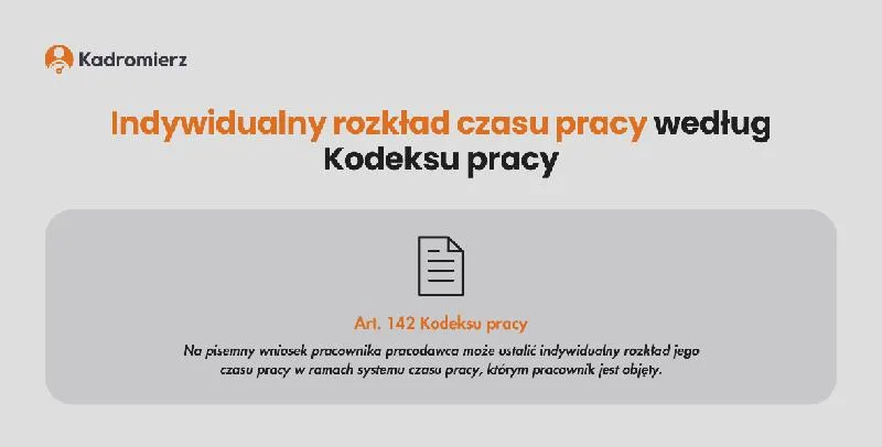Standardowy rozkład godzin pracy