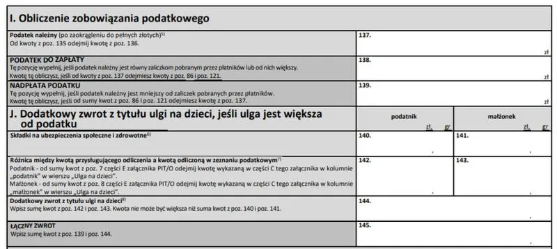 Zwrot podatku z PIT